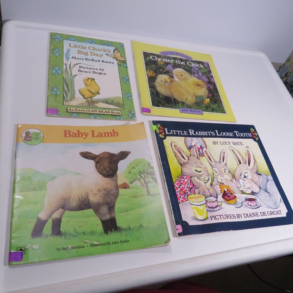 Easter (4) Books: Little Chick, Chester Chick, Baby Lamb, Little Rabbit